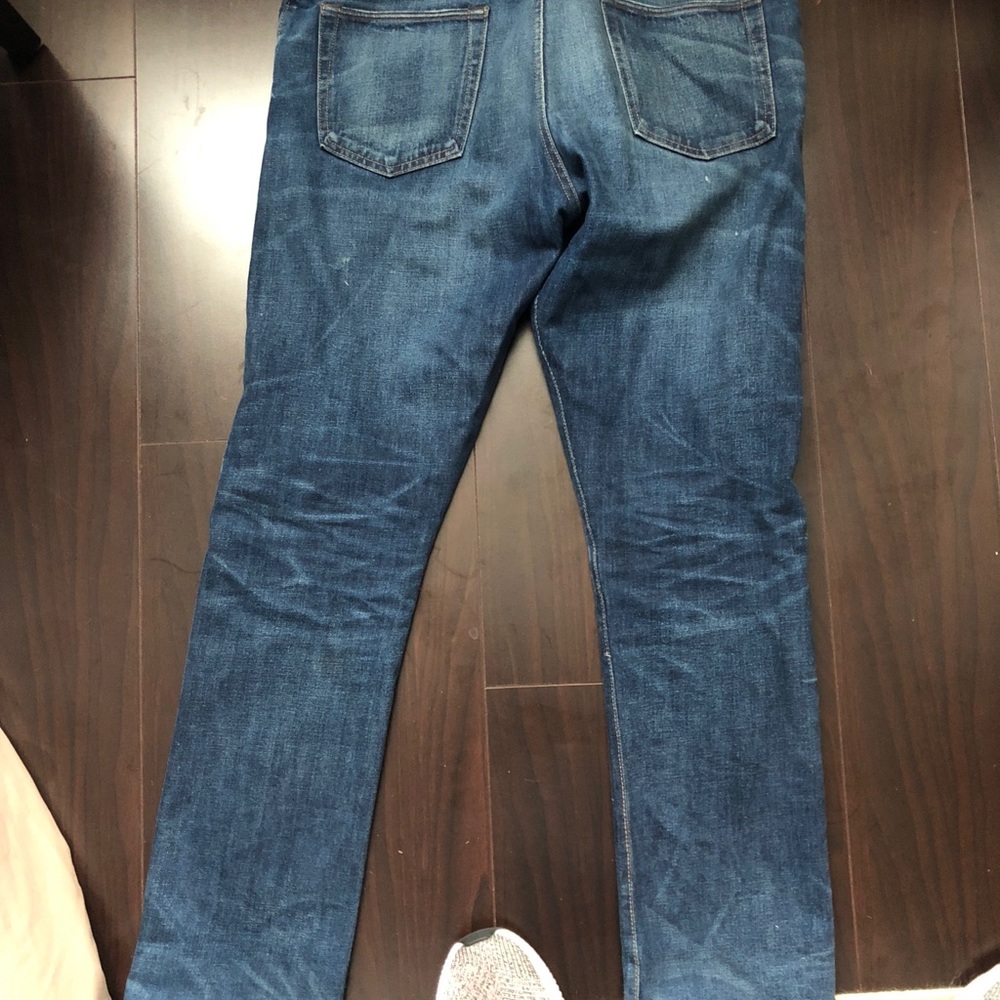 RRL Jeans Blue Grand Falls wash Distressed Denim - Picture 2 of 4